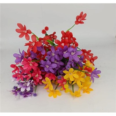 Цветы искусственные декоративные Ромашки 7 веток 28 цветков + мелкие цветы 40 см
