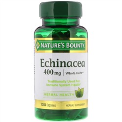 Nature's Bounty, Эхинацея, 400 мг, 100 капсул