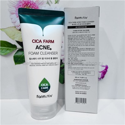 Пенка для проблемной кожи FarmStay Cica Farm Acne Foam Cleanser 180ml (125)