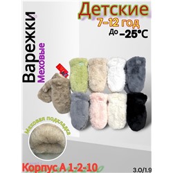 Детские варежки 12 пар 1831927-1