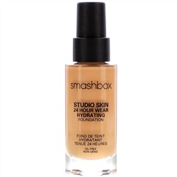 Smashbox, Studio Skin 24 Hour Wear Hydrating Foundation, 2.3 Light Medium with Warm Undertone, 1 fl oz (30 ml)
