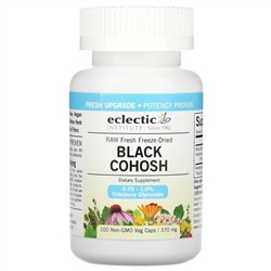 Eclectic Institute, Black Cohosh, 370 mg, 100 Non-GMO Veggie Caps