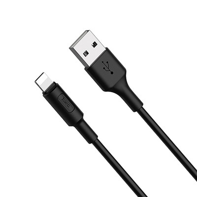 Кабель USB - Apple lightning Hoco X25  100см 2A  (black)