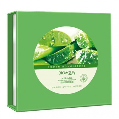 Подарочный набор масок для лица Bioaqua Aloe Facial 10 шт