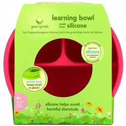 Green Sprouts, Learning Bowl, Pink, 1 Bowl