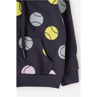 Куртка для девочки Crockid КР 301679 темно-серый, теннисные мячи к331