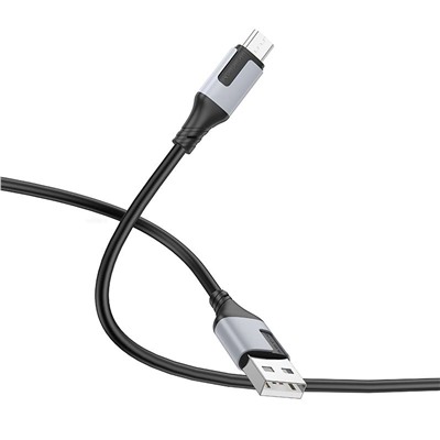 Кабель USB - micro USB Borofone BX101 Creator  100см 2,4A  (black)
