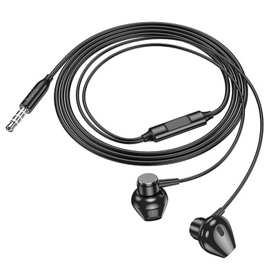Проводные наушники с микрофоном вкладыши Hoco M125 Smart Jack 3,5  (black)
