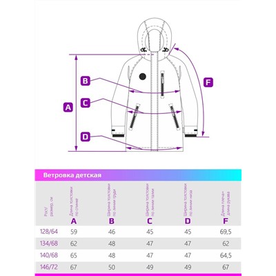 Ветровка софтшелл для девочки NIKASTYLE 4л9324 пудра