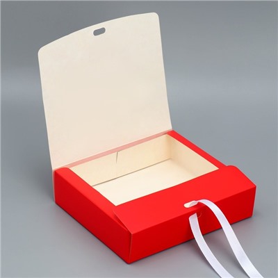 Коробка подарочная, упаковка, «Любимый учитель!», 20 х 18 х 5 см