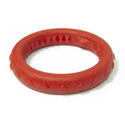 408134 Зооник Игрушка "Кольцо плавающее" среднее , 17 см, пластикат, красная