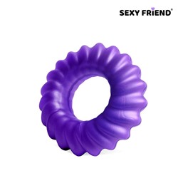 Фиолетовое фигурное эрекционное кольцо