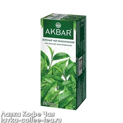 чай зелёный Akbar Classic в пакетиках с/я 2 г.*25 пак.