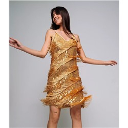 Платье #КТ9748, золотистый