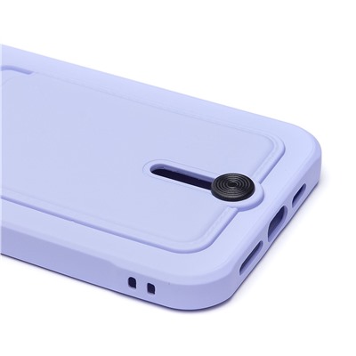 Чехол-накладка - SC304 с картхолдером для "Apple iPhone 15 Pro Max" (light violet) (228135)