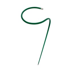 Кустодержатель для цветов, d = 30 см, h = 120 см, ножка d = 1 см, металл, зелёный