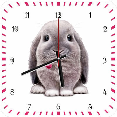 Часы с кроликом 930