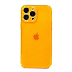 Чехол-накладка - SC344 для "Apple iPhone 13 Pro Max" (transparent/orange) (232032)