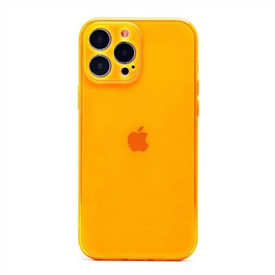 Чехол-накладка - SC344 для "Apple iPhone 13 Pro Max" (transparent/orange) (232032)