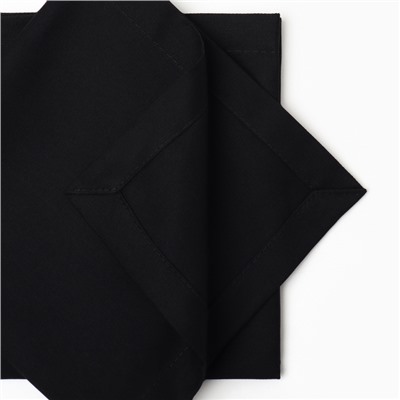 Набор салфеток Этель Home, цв.чёрный, 40х40 см - 2 шт, 100% хл, саржа 190 г/м2