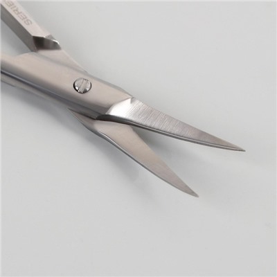 Ножницы маникюрные, загнутые, 9,5 см, в блистере, цвет серебристый, B-555-S-SH