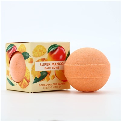 Бомбочка для ванны, 130 г, аромат спелого манго, TROPIC BAR by URAL LAB