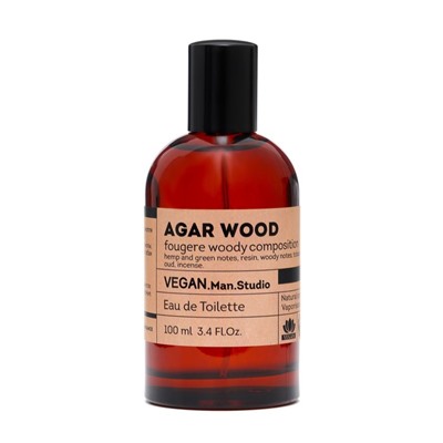 Туалетная вода мужская Vegan Man Studio Agar Wood, 100 мл (по мотивам Black Afgano (Nasomatto)