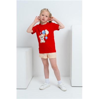 футболка детская с принтом 7448 (Красный)