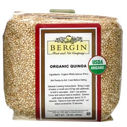 Bergin Fruit and Nut Company, Сертифицированная органическая квиноа, Цельный злак, 16 унций (454 г)