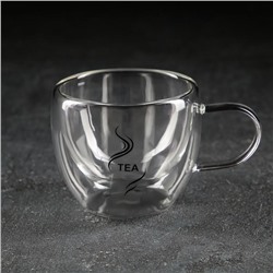Кружка с двойными стенками Magistro «Дуо. Tea», 160 мл, 12,5×9×7,5 см