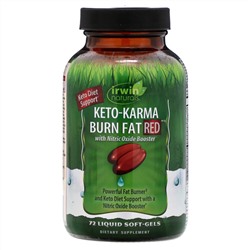 Irwin Naturals, Keto-Karma Burn Fat Red , 72 Liquid Soft-Gels