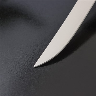 Нож кухонный Доляна «Грайм», лезвие 11,5 см, цвет чёрный