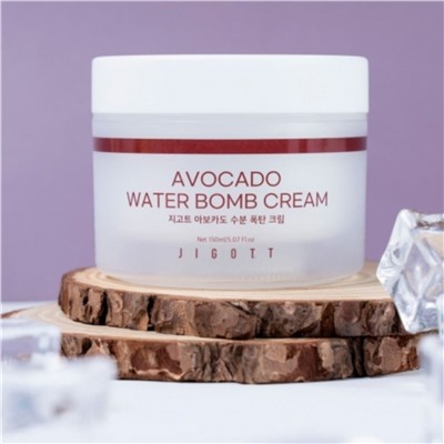 Jigott Крем для лица увлажняющий с экстрактом авокадо / Avocado Water Bomb Cream, 150 мл