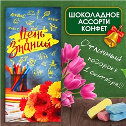 Шоколадные конфеты в коробке "День Знаний", ассорти, 170 г