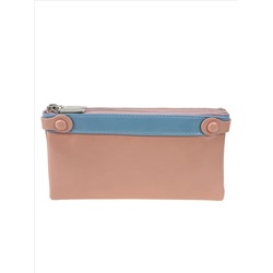 Женский кошелёк-портмоне из искусственной кожи, цвет розовый