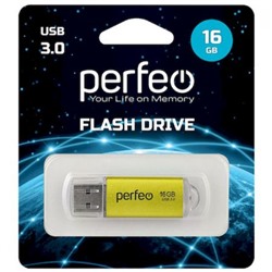 USB3.0-флеш-накопитель Perfeo 32GB C14 Gold metal series