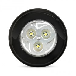 Фонарь SmartBuy Push Light, черный, 3W LED, 3XAAA, пакет (SBF-133-B)