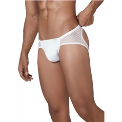 Белые трусы-джоки с ажурными вставками Urge Jockstrap