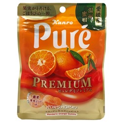 Жевательный мармелад со вкусом мандарина Pure Kanro, Япония, 54 г. Срок до 31.05.2024.Распродажа
