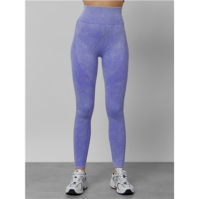 Легинсы для фитнеса женские фиолетового цвета 1002F