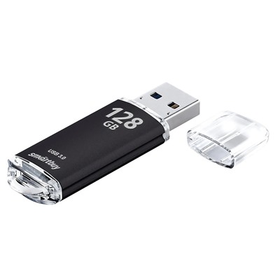 Флэш накопитель USB 128 Гб Smart Buy V-Cut 3.0 (black)