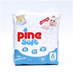 УЦЕНКА Подгузники детские Pine Soft 6 Exstra Large (15+ kg), 22 шт