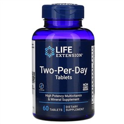 Life Extension, таблетки для приема дважды в день, 60 таблеток