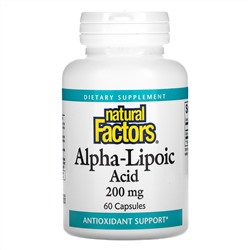 Natural Factors, Alpha-Lipoic Acid, 200 mg, 60 Capsules