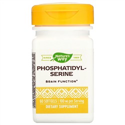 Nature's Way, Фосфатидилсерин, 500 мг, 60 мягких таблеток