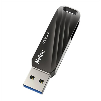 Флэш накопитель USB 64 Гб Netac US11 Dual (USB 3.0+ Type C) (black/silver)