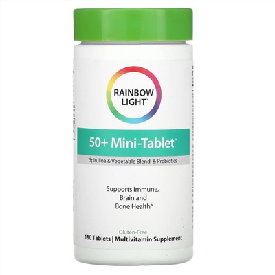 Rainbow Light, 50+ Mini-Tablet, 180 таблеток