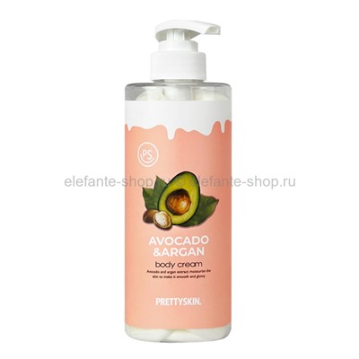 Крем для тела Pretty Skin Avocado & Argan Body Cream 500ml (125)