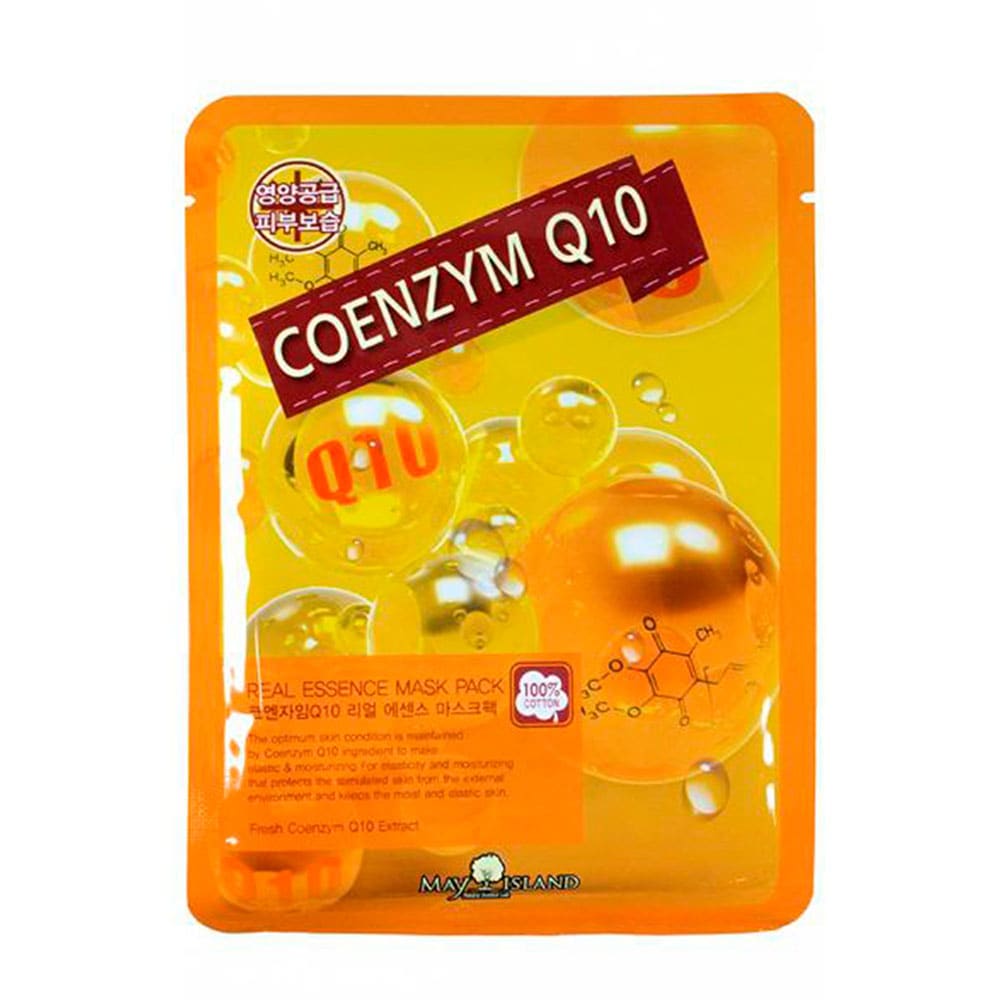 Mask pack. Тканевая маска с коэнзимом q10 May Island, 25мл. Маска для лица тканевая real Essence Coenzyme q10 Mask Pack 25мл. May Island real Essence Mask Pack Coenzyme q10. May Island маска для лица тканевая real Essence Coenzyme q10 Mask Pack 25 мл..