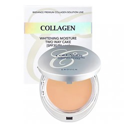 Пудра для лица Enough Collagen Whitening Moisture Two Way Cake Spf28 Pa+